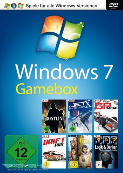 WINDOWS 7 GAMEBOX  6 SPIELE PAKET fr PC NEU/OVP
